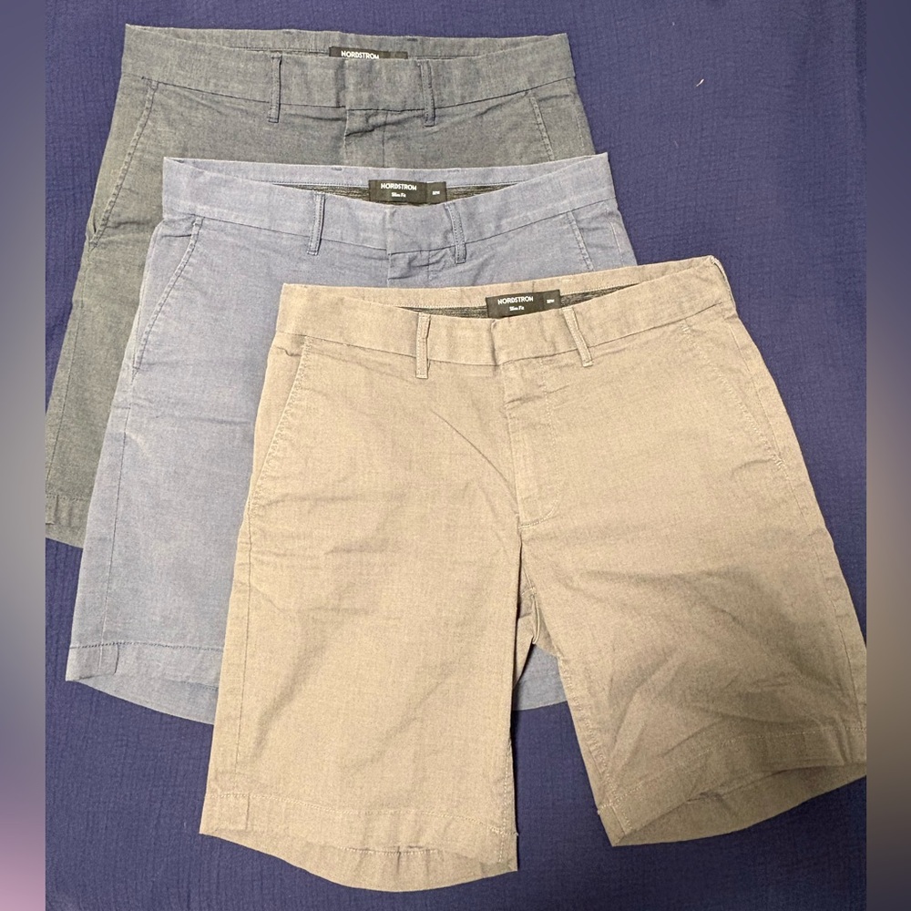 Lot of Nordstrom Slim fit shorts size 32